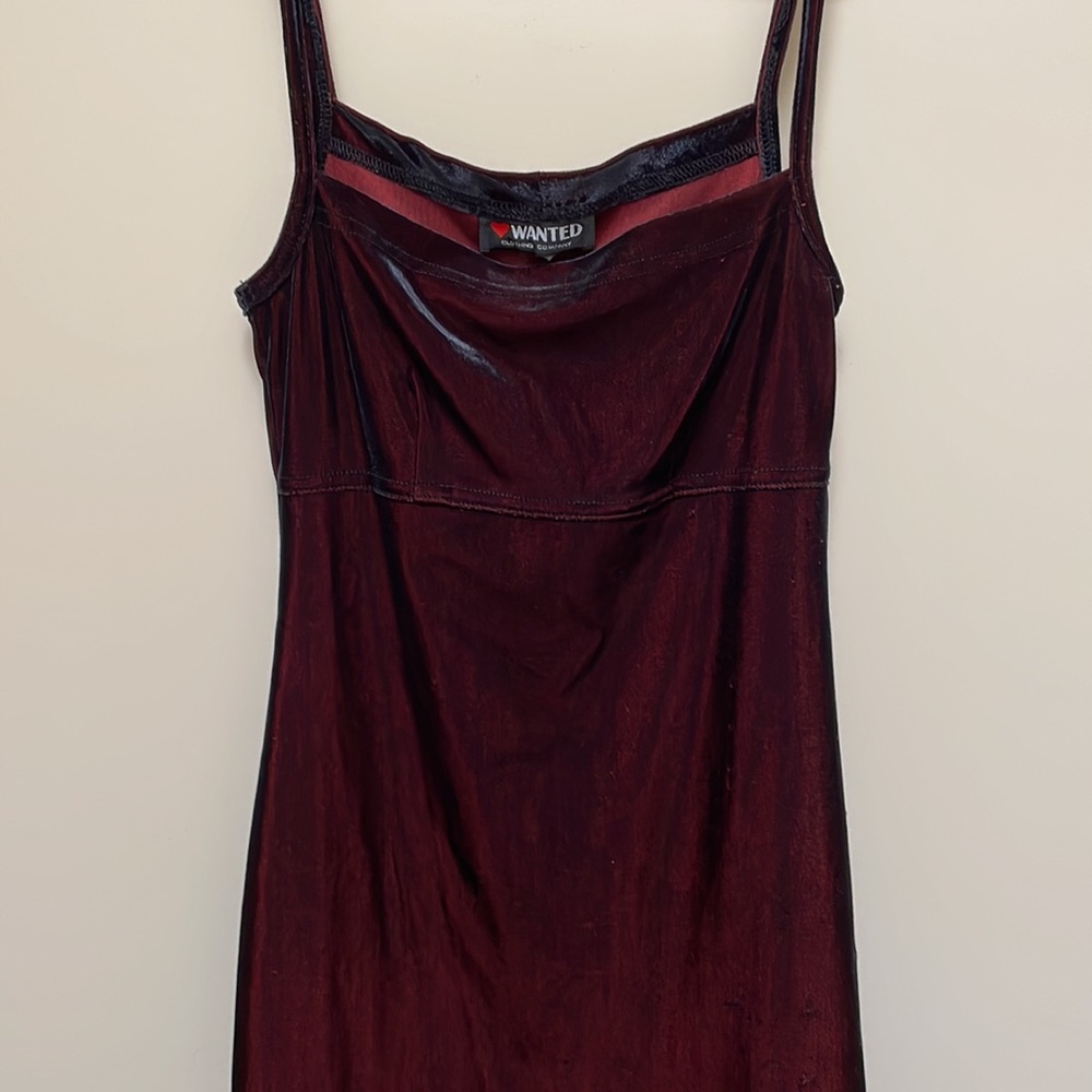 Deep burgundy Mini Dress